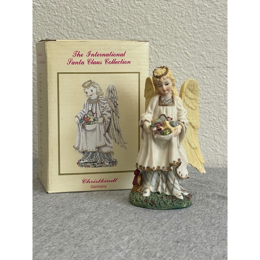 International Santa Claus Collection Christkindl Germany Angel SC08 White Gold